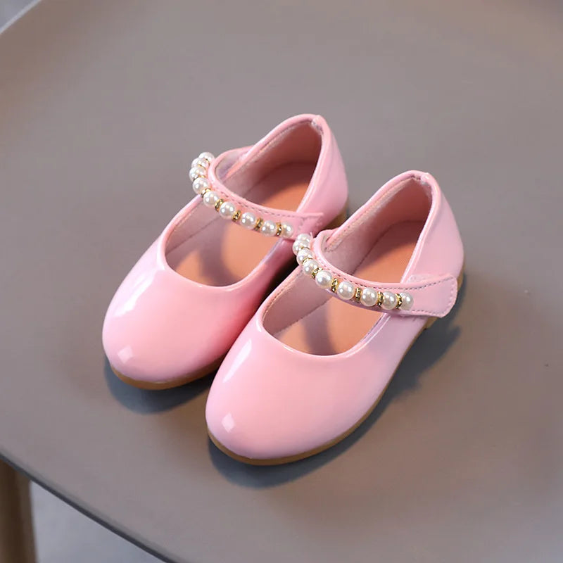 Zapatos Niña Girl Leather Shoes 2023 New Pearl Princess Shoe Fashion Mary Jane Shoe Lorita Shoe Girl Shoe Kid Shoe Girl Dresses