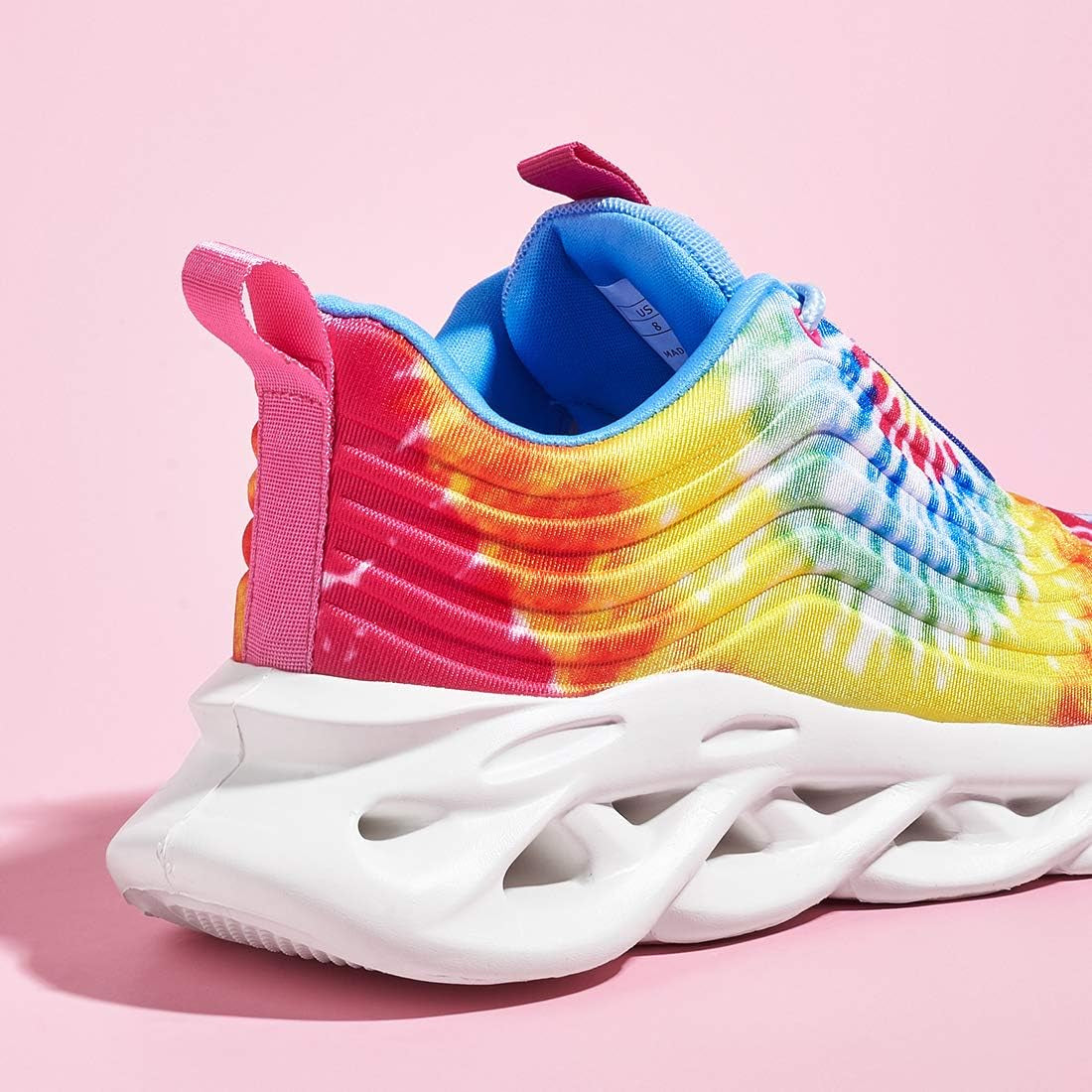 Women'S Chunky Platform Tie Dye Rainbow Sneakers Tennis Running Fashion Shoes