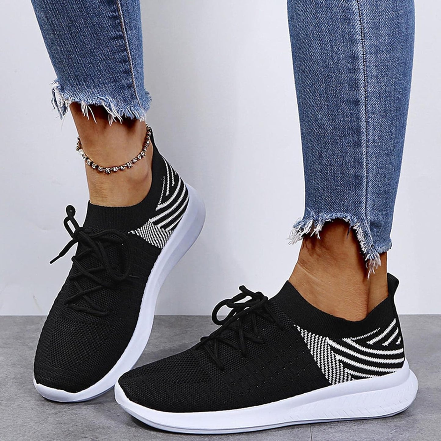 Walking Shoes for Women, Trail Running Lightweight Mesh Tennis Sneaker Fashion Athletic Walking Shoes