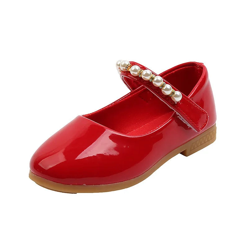 Zapatos Niña Girl Leather Shoes 2023 New Pearl Princess Shoe Fashion Mary Jane Shoe Lorita Shoe Girl Shoe Kid Shoe Girl Dresses