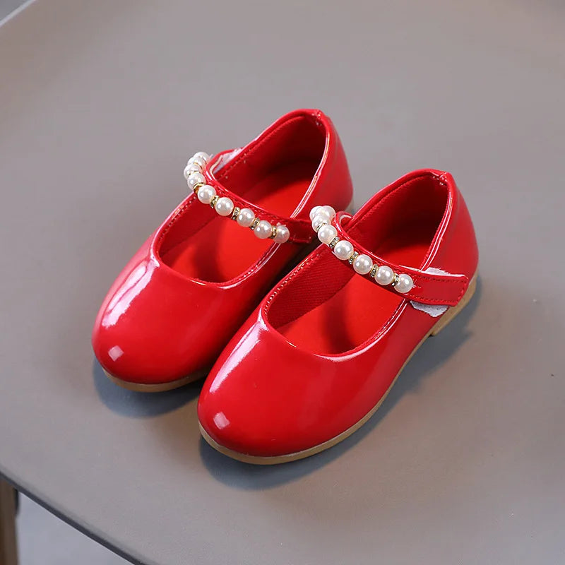 Zapatos Niña Girl Leather Shoes 2023 New Pearl Princess Shoe Fashion Mary Jane Shoe Lorita Shoe Girl Shoe Kid Shoe Girl Dresses