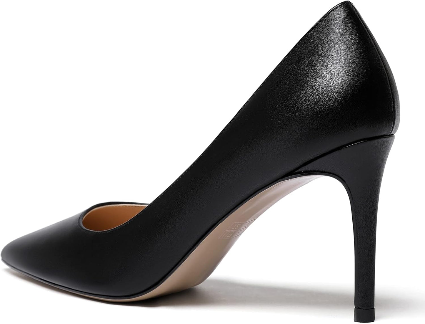 Women'S Matte Pointed Toe Slip on Stiletto High Heel Pumps Wedding Dress Shoes 3.5 Inch