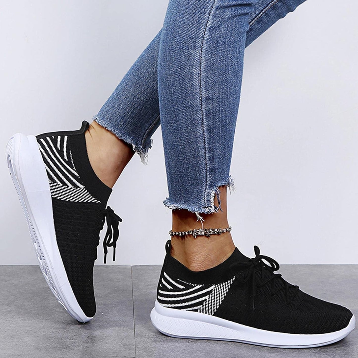 Walking Shoes for Women, Trail Running Lightweight Mesh Tennis Sneaker Fashion Athletic Walking Shoes