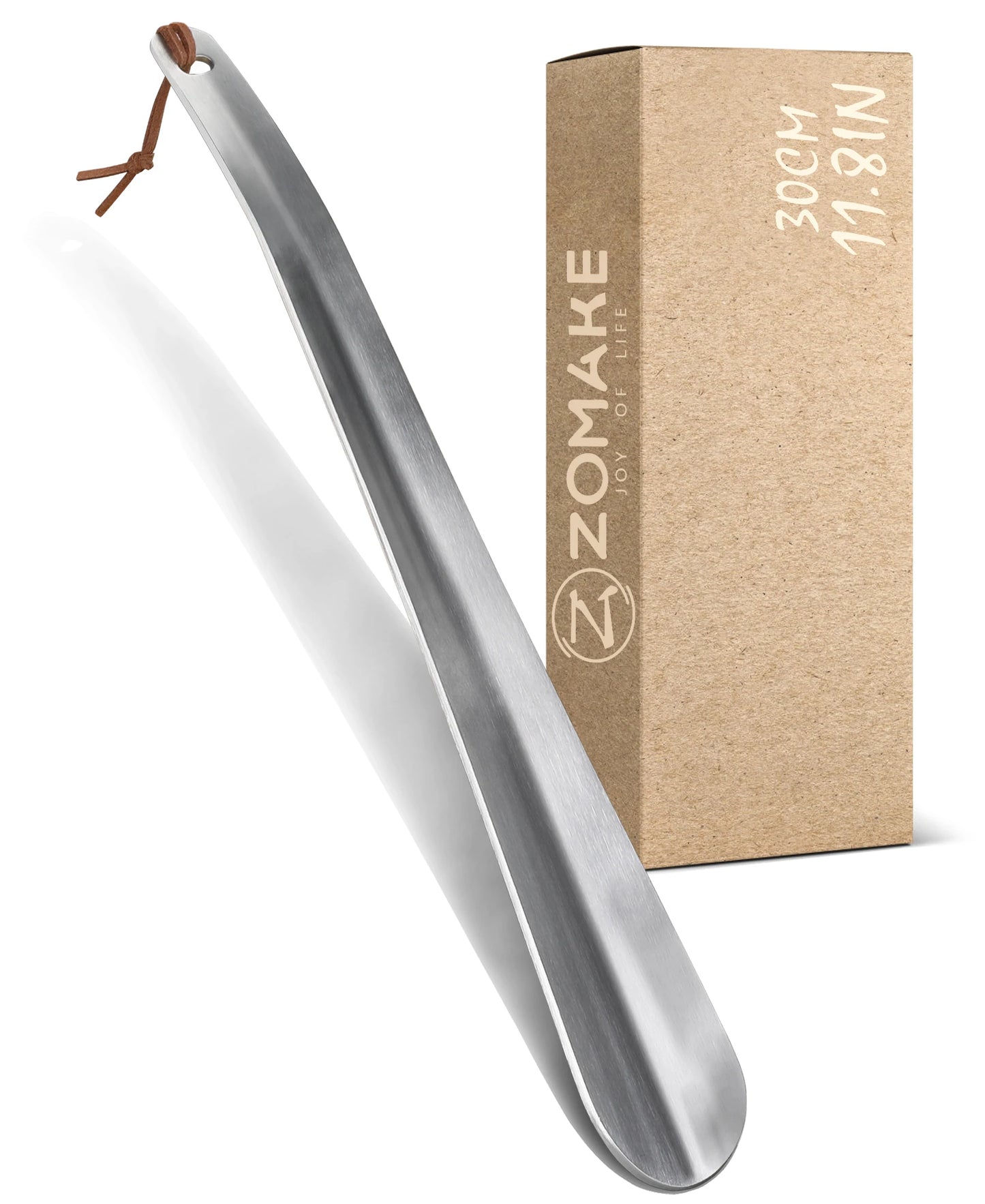 30CM Metal Shoe Horns Long Handle Shoehorn Quality Stainless Steel Shoe Spoon Lifter Shoe Helper Aid Tool Shoe Accessories