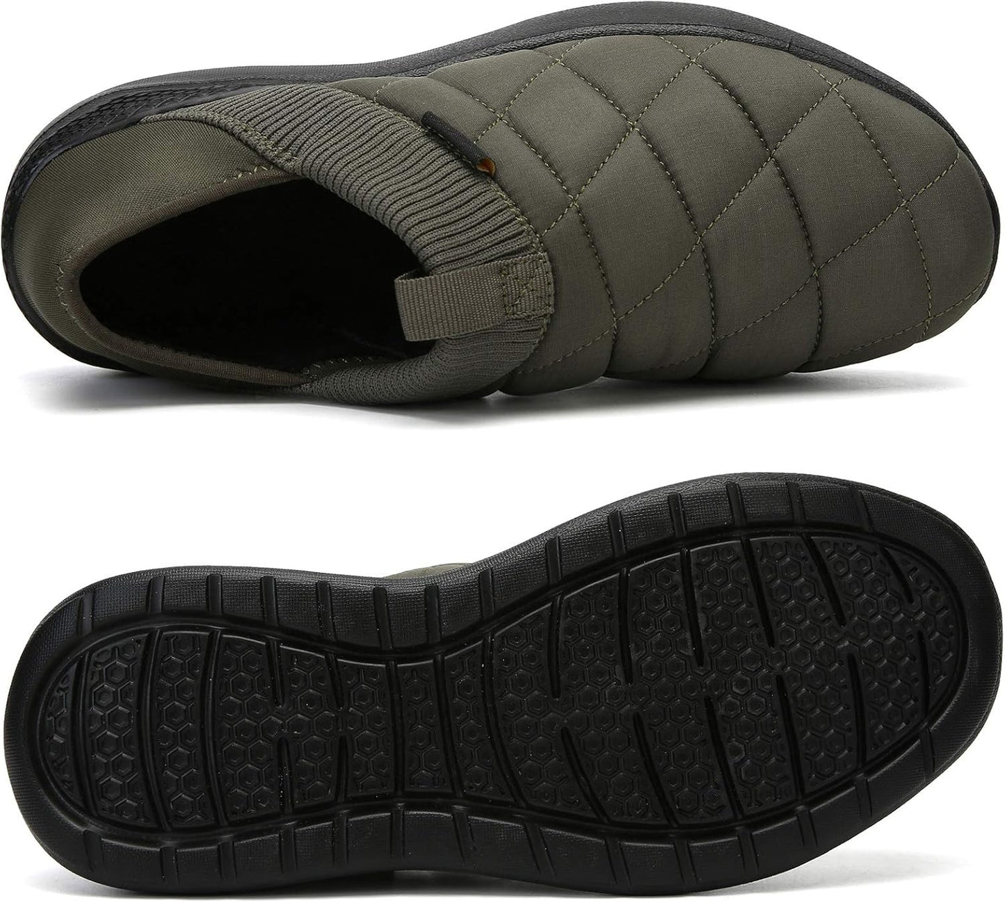Slippers for Men and Womens Indoor House Shoes Plush Slip on Outdoor Garden Loafers
