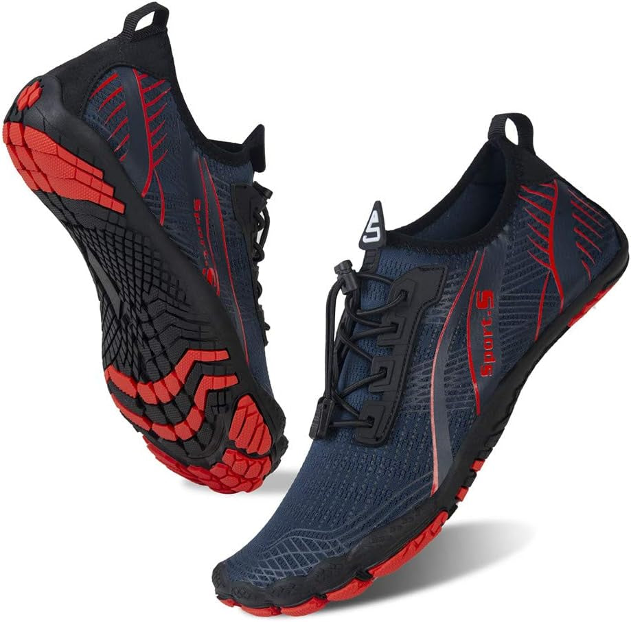 Water Shoes for Men Barefoot Quick-Dry Aqua Sock Outdoor Athletic Sport Shoes for Kayaking, Boating, Hiking, Surfing, Walking