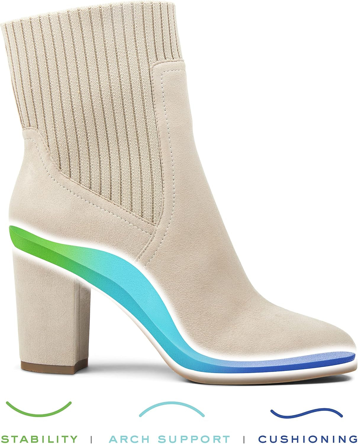 Kaylee Women'S Supportive Ankle Boots Dark Taupe - 11 Medium