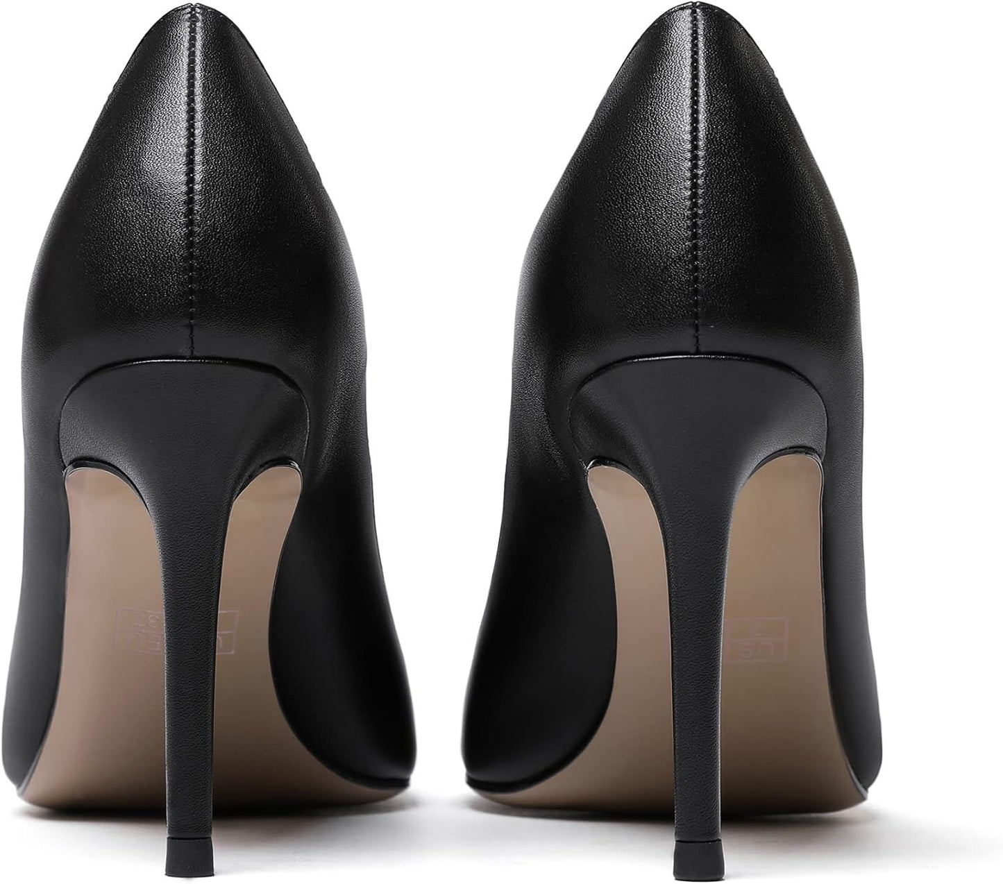 Women'S Matte Pointed Toe Slip on Stiletto High Heel Pumps Wedding Dress Shoes 3.5 Inch