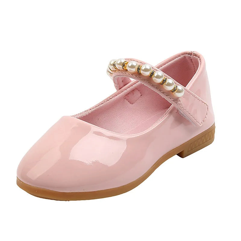 Zapatos Niña Girl Leather Shoes 2023 New Pearl Princess Shoe Fashion Mary Jane Shoe Lorita Shoe Girl Shoe Kid Shoe Girl Dresses