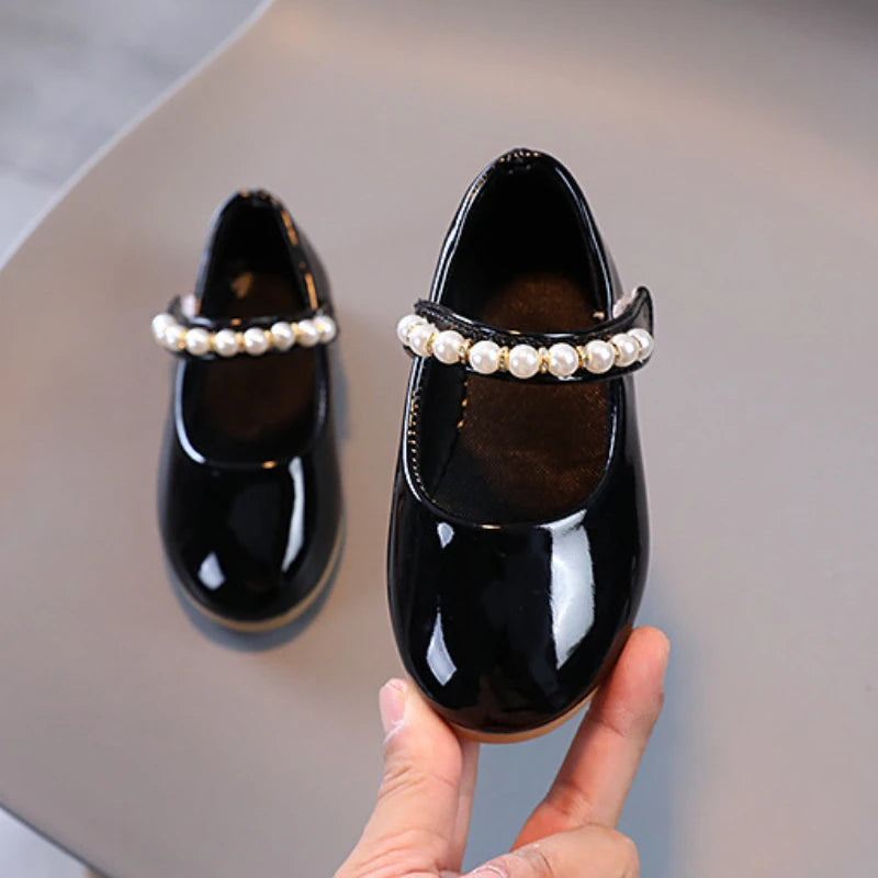 Zapatos Niña Girl Leather Shoes 2023 New Pearl Princess Shoe Fashion Mary Jane Shoe Lorita Shoe Girl Shoe Kid Shoe Girl Dresses