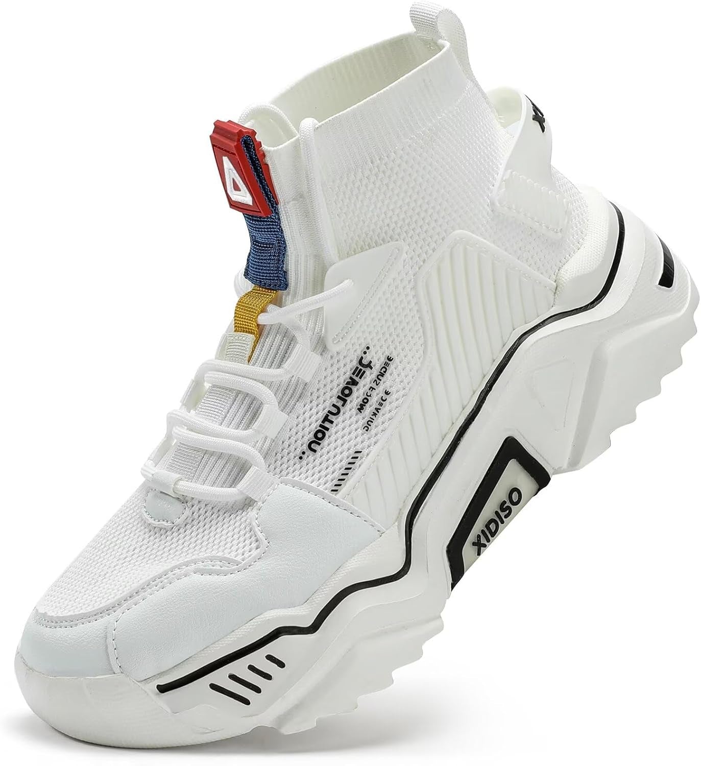Fashion Shoes for Mens High Top Casual Walking Shoes Non Slip Breathable Mesh Lightweight Sneakers