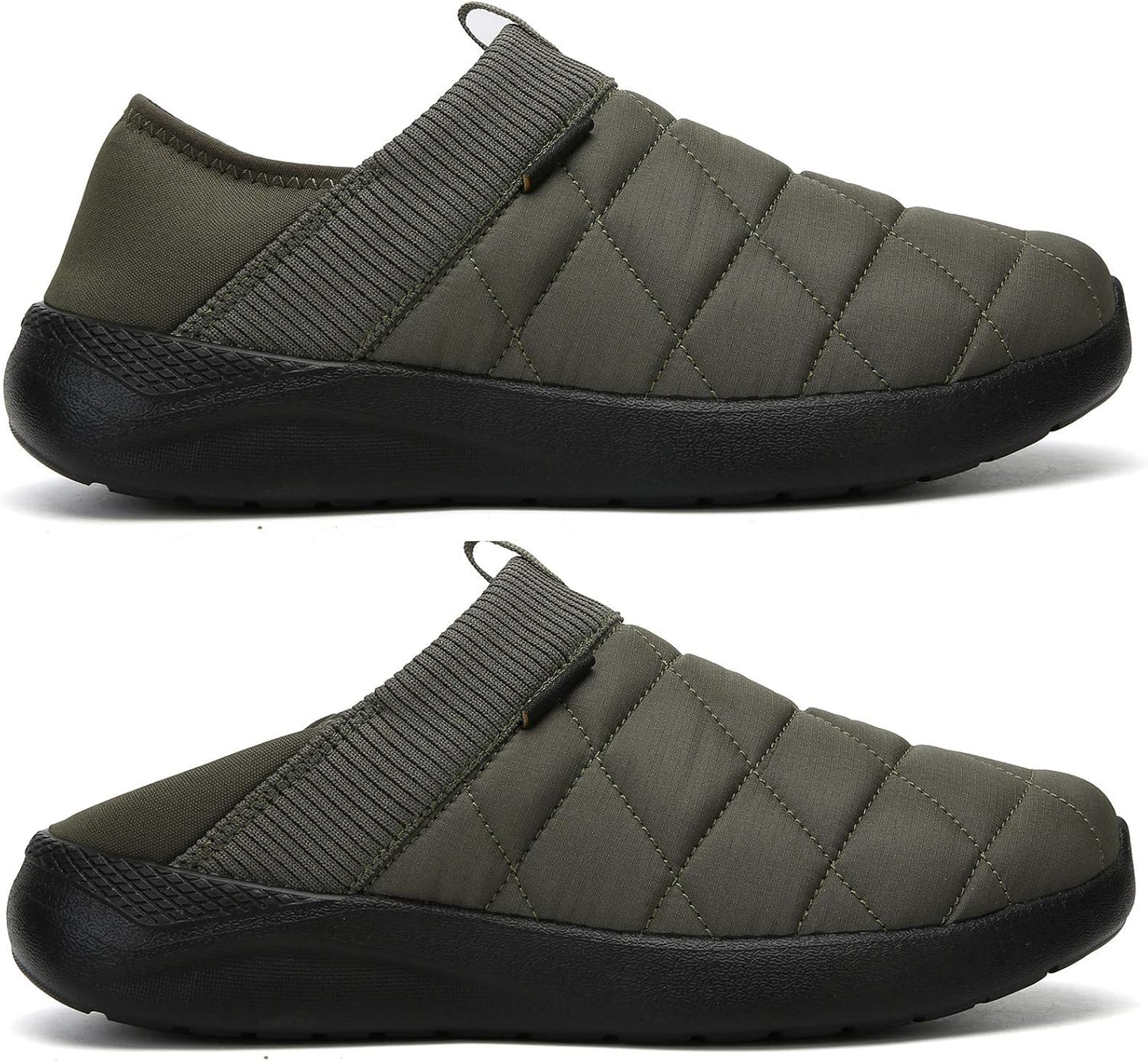 Slippers for Men and Womens Indoor House Shoes Plush Slip on Outdoor Garden Loafers