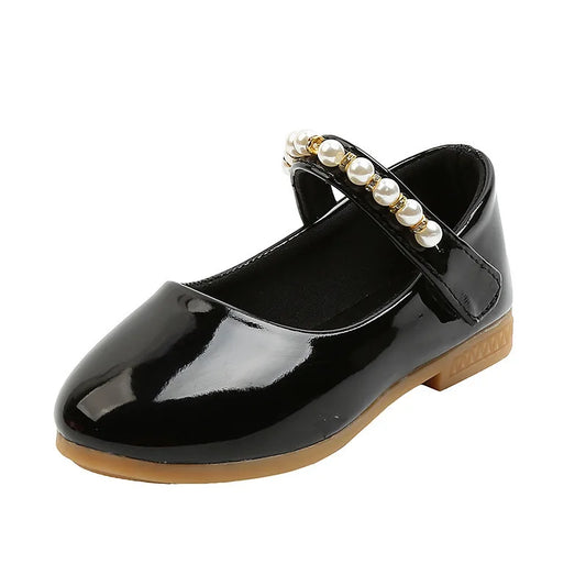 Zapatos Niña Girl Leather Shoes 2023 New Pearl Princess Shoe Fashion Mary Jane Shoe Lorita Shoe Girl Shoe Kid Shoe Girl Dresses
