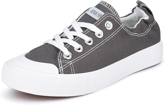 Women Canvas Shoes Low Top Walking Slip on Fashion Sneaker for Women Comfortable Flats Shoes