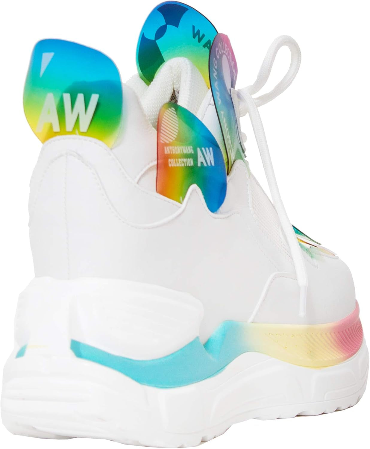 Rainbow Wonderland Platform Sneakers - Fashion Shoes
