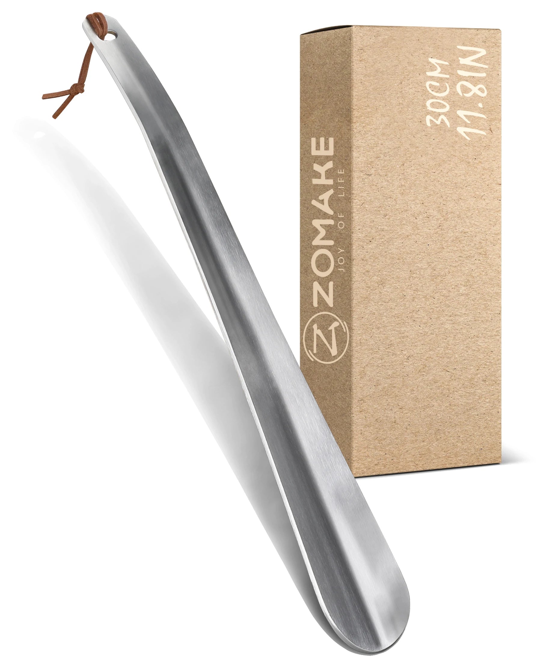 30CM Metal Shoe Horns Long Handle Shoehorn Quality Stainless Steel Shoe Spoon Lifter Shoe Helper Aid Tool Shoe Accessories