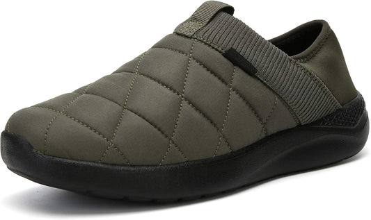 Slippers for Men and Womens Indoor House Shoes Plush Slip on Outdoor Garden Loafers