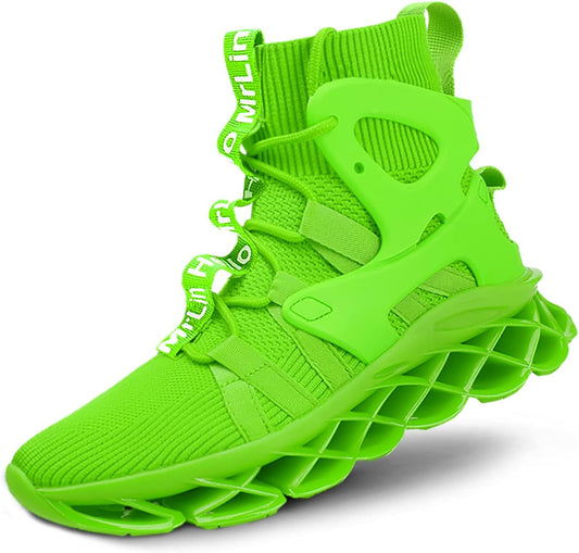 Men'S Running Shoes Non Slip Athletic Tennis Walking Blade Type Sneakers Hip Hop