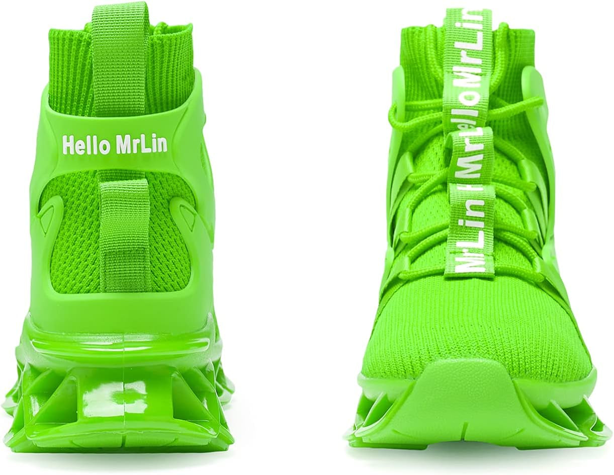 Men'S Running Shoes Non Slip Athletic Tennis Walking Blade Type Sneakers Hip Hop