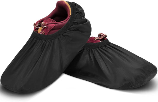 2 Pieces Bowling Shoe Covers for Sports Bowling Polyester Shoe Covers Protector Accessories for Men Women Game Sports Supplies