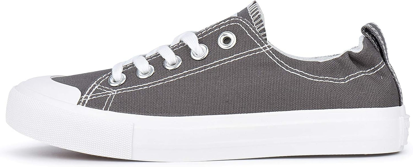 Women Canvas Shoes Low Top Walking Slip on Fashion Sneaker for Women Comfortable Flats Shoes