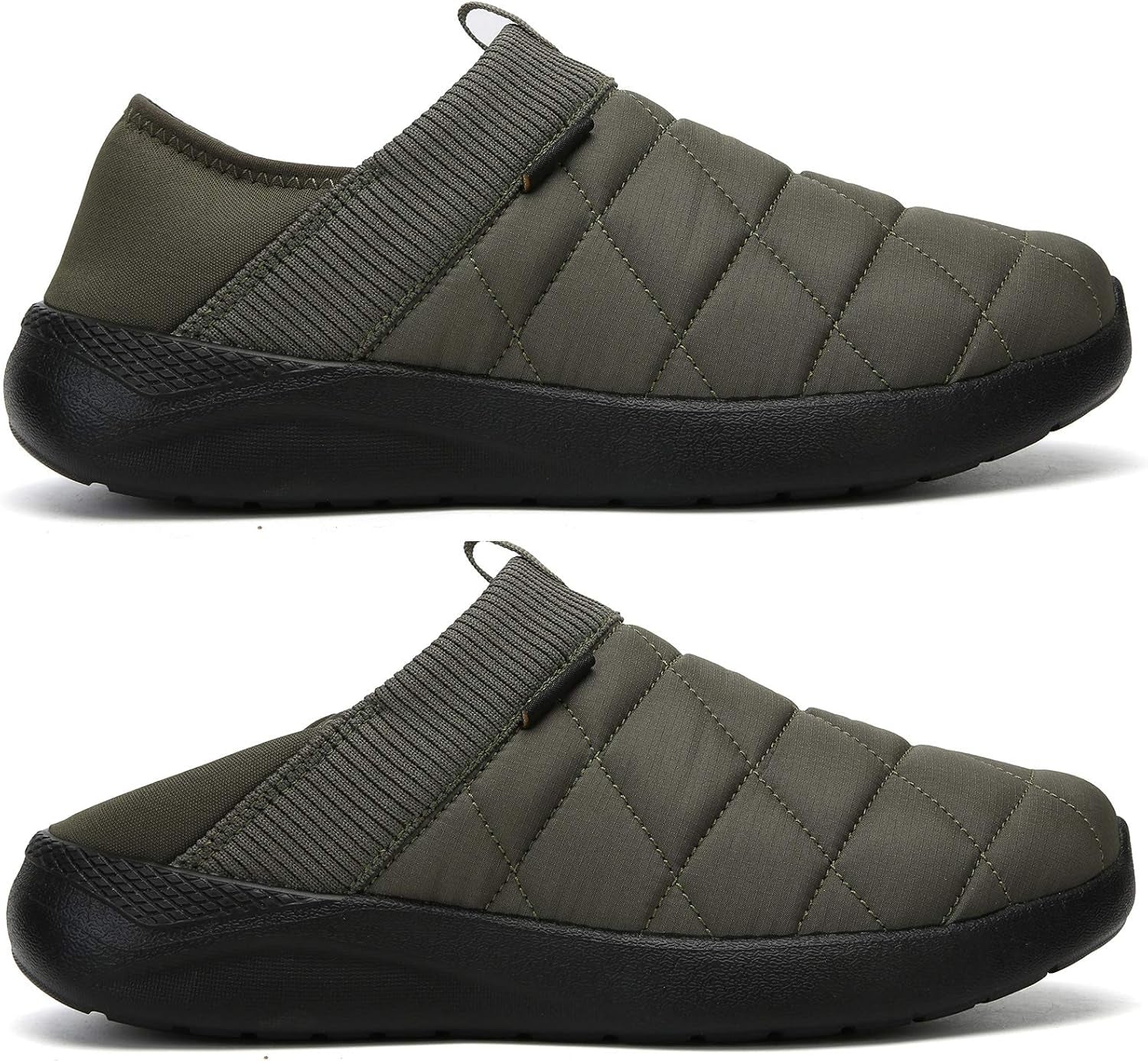 Slippers for Men and Womens Indoor House Shoes Plush Slip on Outdoor Garden Loafers